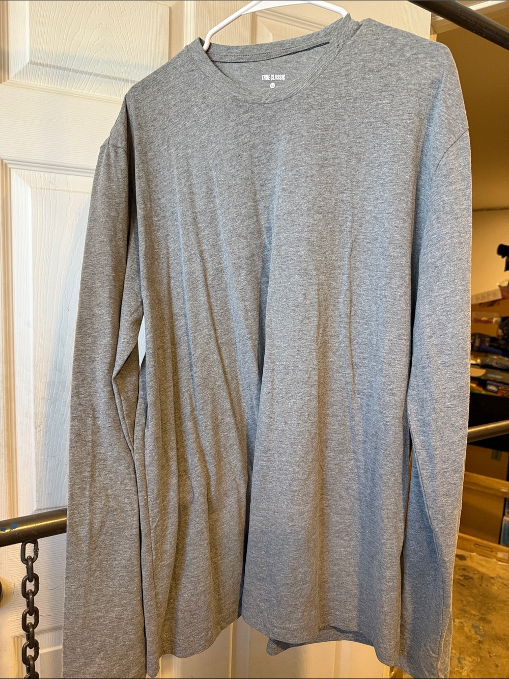 Everyday Long Sleeve Crewneck Tee - Gray